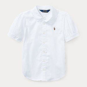Girls Polo Ralph Lauren White Button Down sz 6x